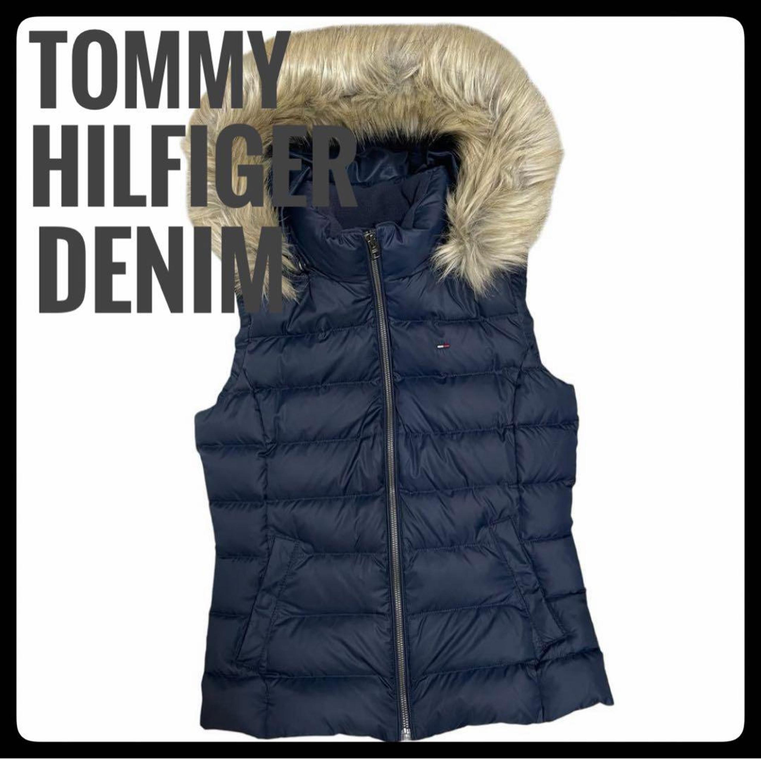 TOMMY HILFIGER DENIM Navy Down Vest, Size S