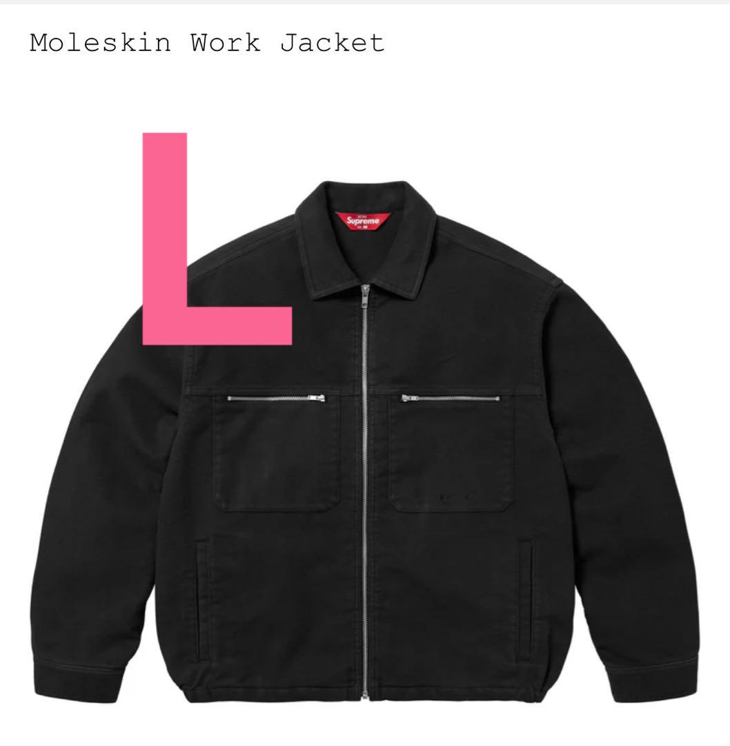 Moleskin Work Jacket, Size L, Black