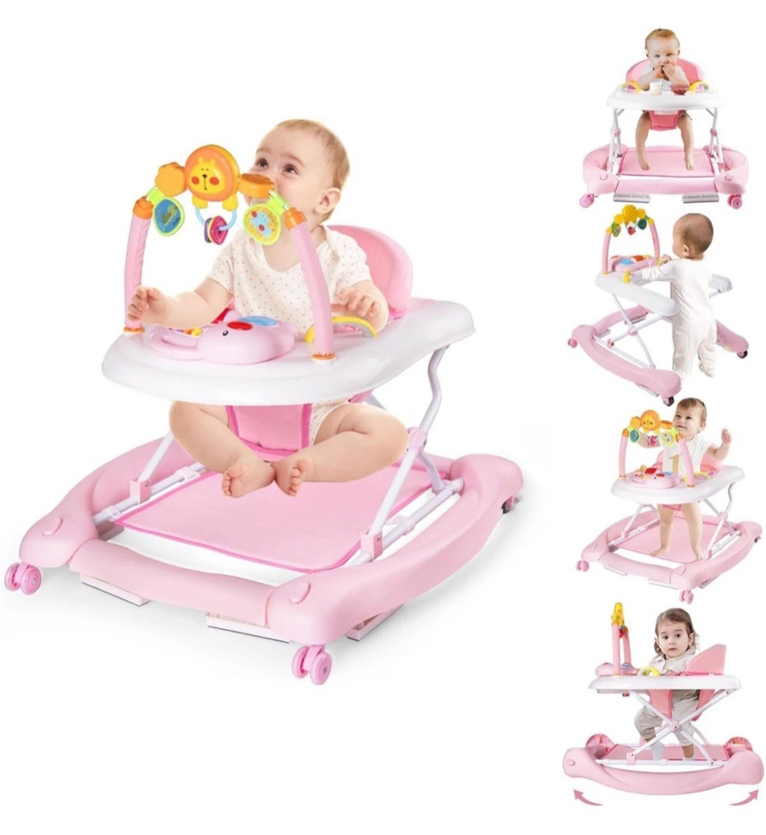 ✅NEW✅ 5-in-1 Baby Walker, with Bouncer for Boys $ Girls 6-12 Months Foldable ✅
