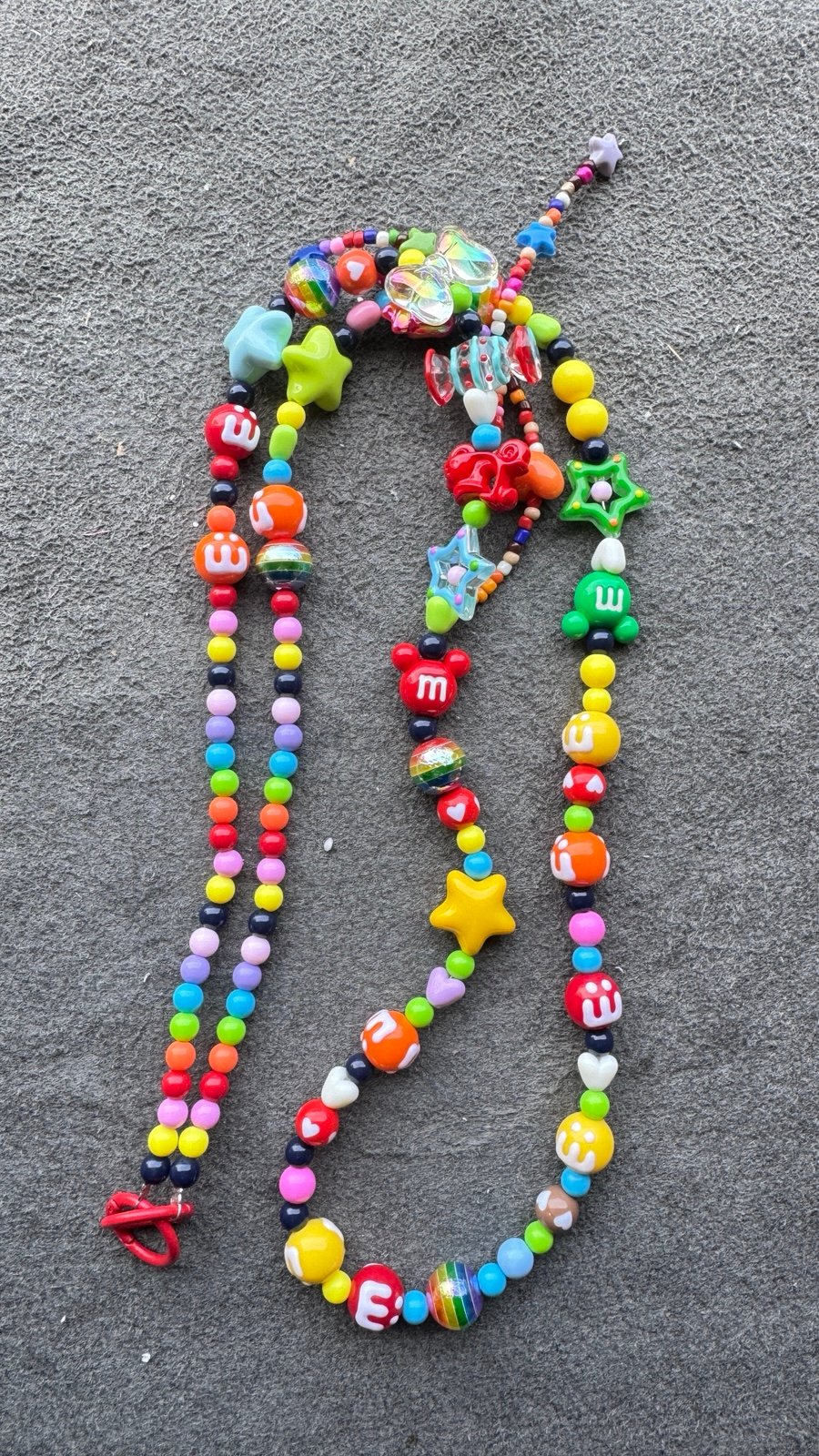 Handmade Mickey with M&M phone charm/ keychain