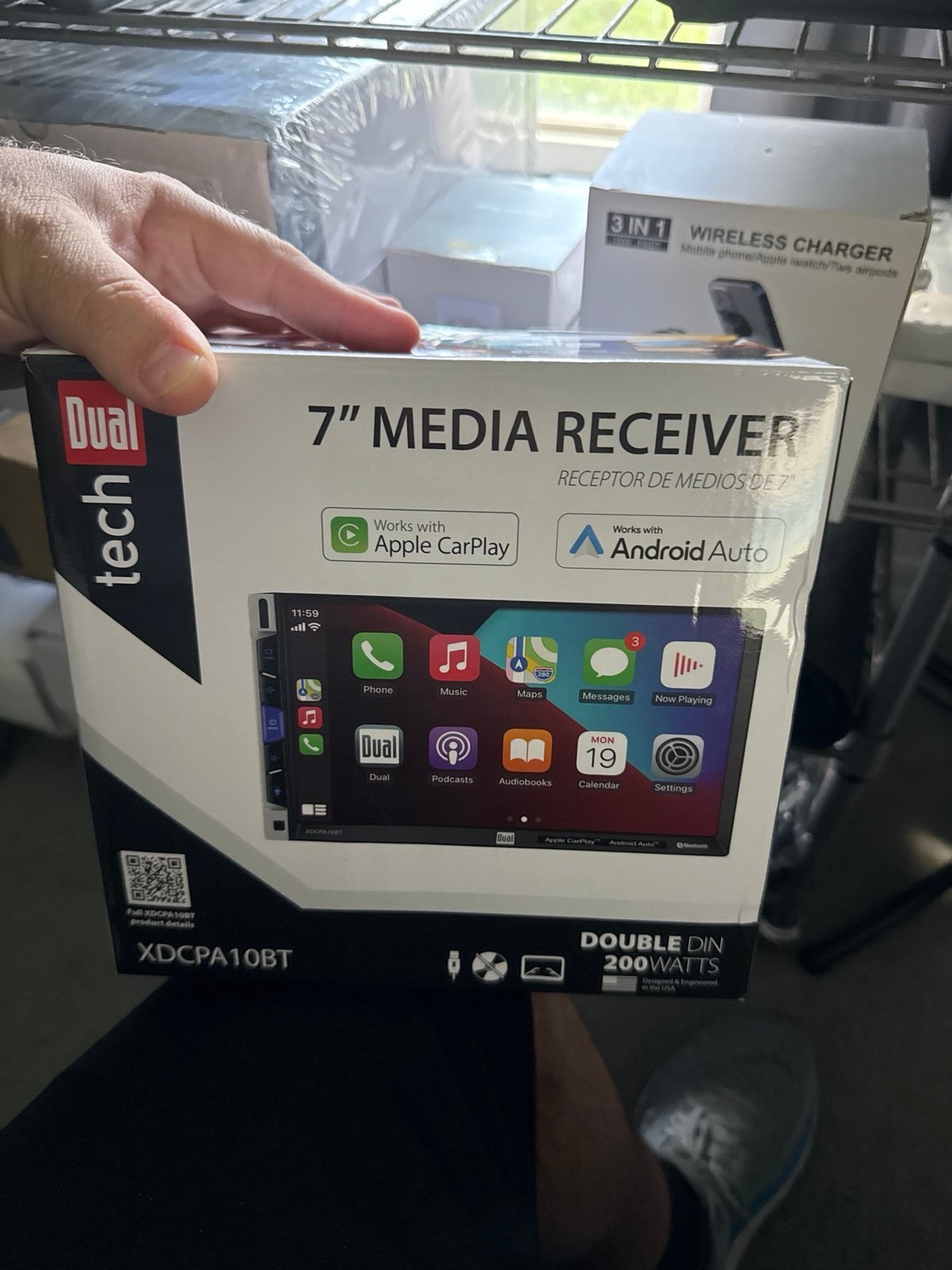 Dual Double-Din Radio with CarPlay XDCPA10BT