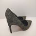Rupert Sanderson Laira 85 Cloth Navy/Gold Sparkly Metallic Heels,Size 7.5 /EU 38