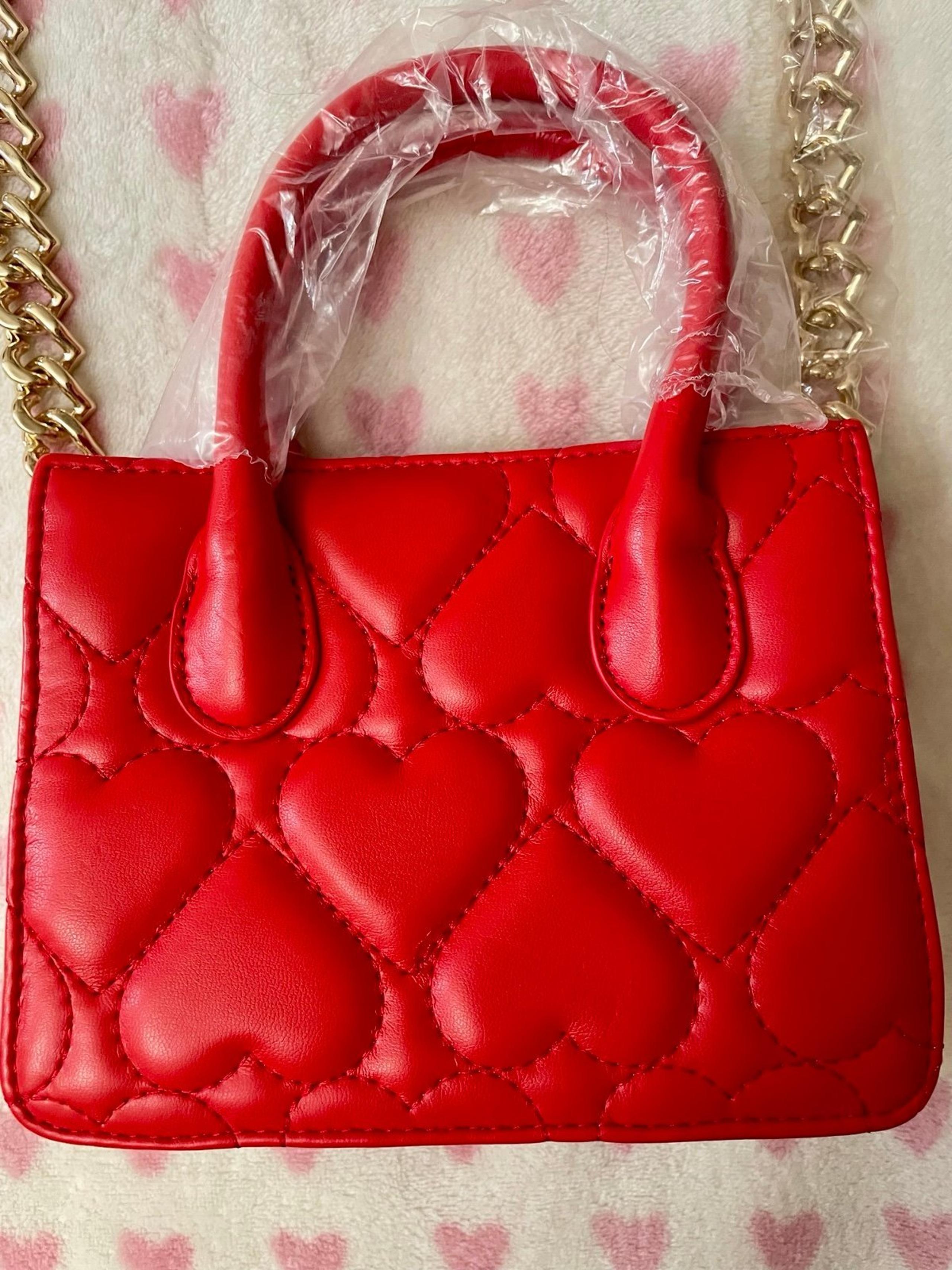 Red Heart Crossbody Purse