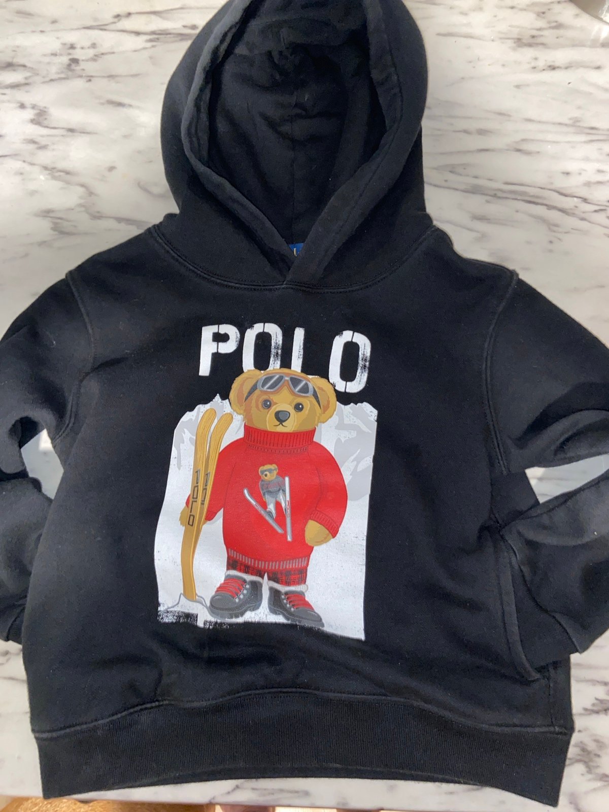 RALPH LAUREN POLO BEAR Hoodie. boys size 5