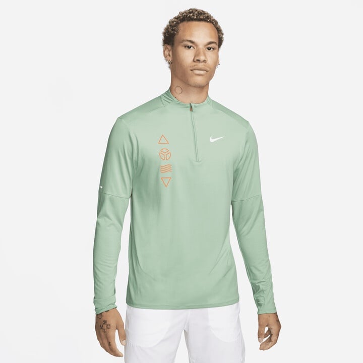 Nike Chicago Marathon 2022 1/4 Zip Running Pullover Green