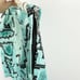 Jamie Sadock Aqua Snakeskin Print Skort Golf Pickleball Pockets Skirt Size 14
