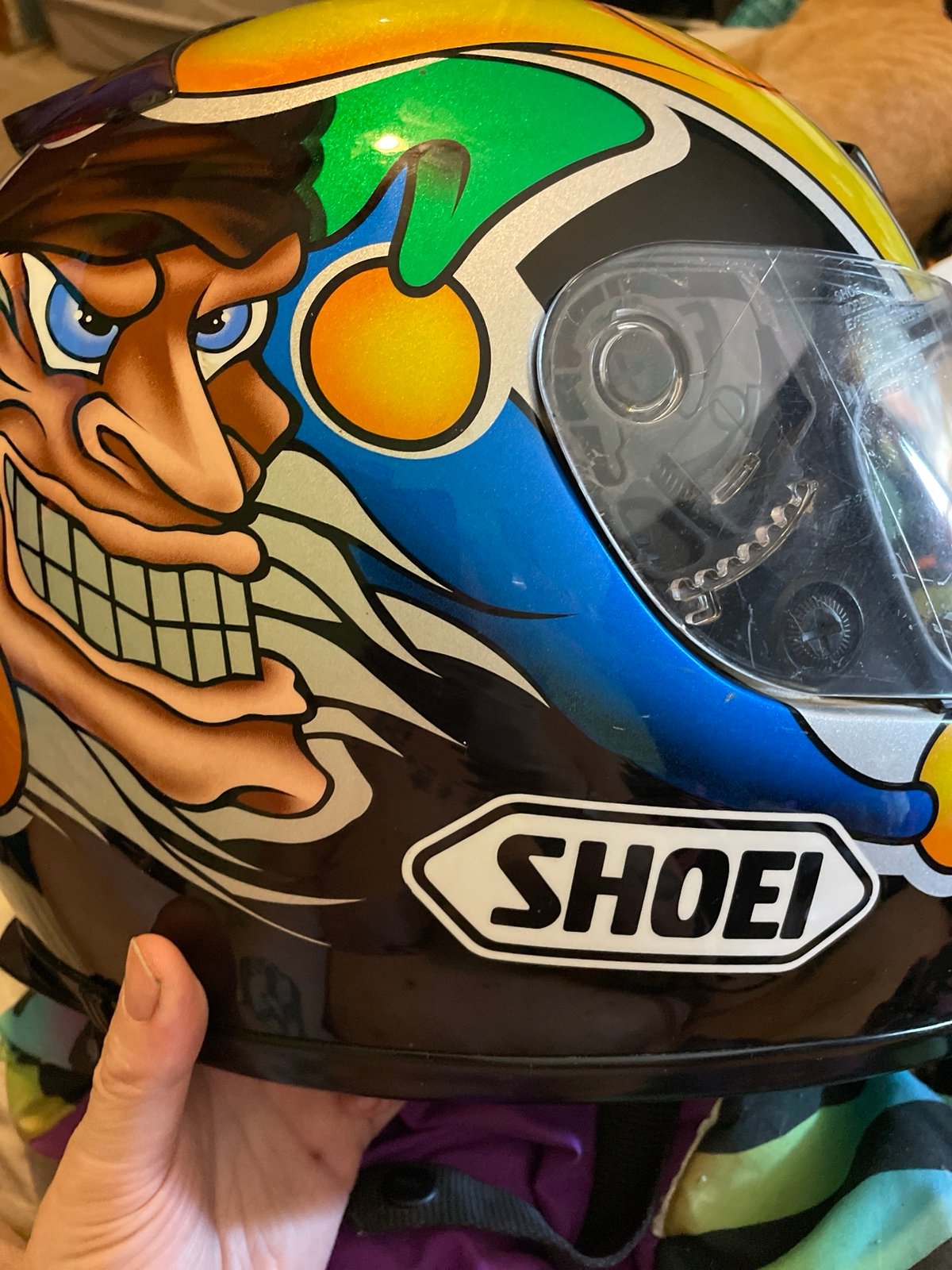 Racing Helmets Garage: Shoei X-8V S.Russell 1996 by Troy Lee