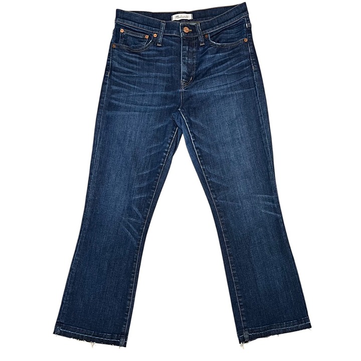 madewell Women’s Jeans Size 28 cali demi boot Mid Rise Blue Zipper Stretch