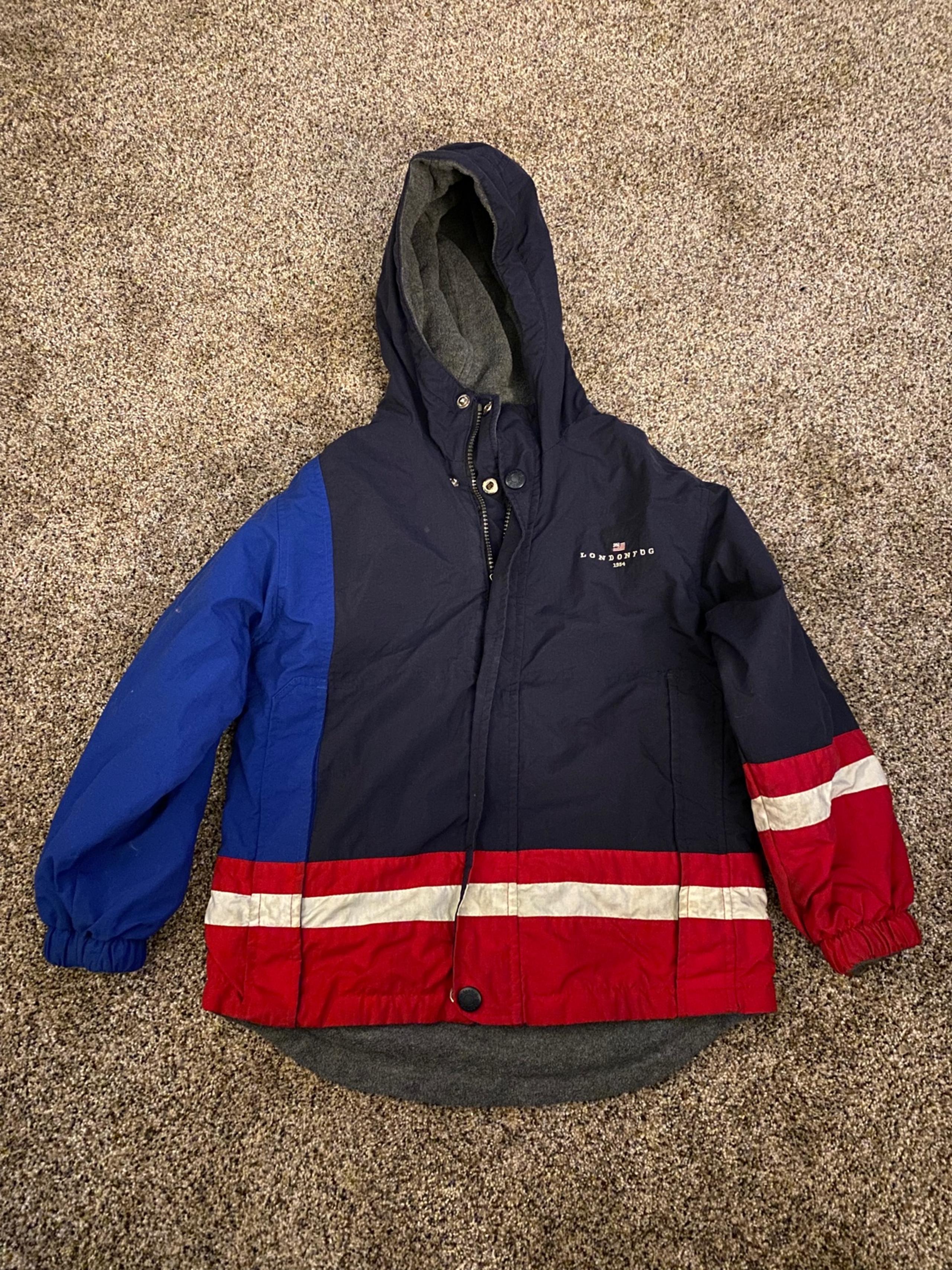 Boys Reversible London Fog Winter Jacket Size 7