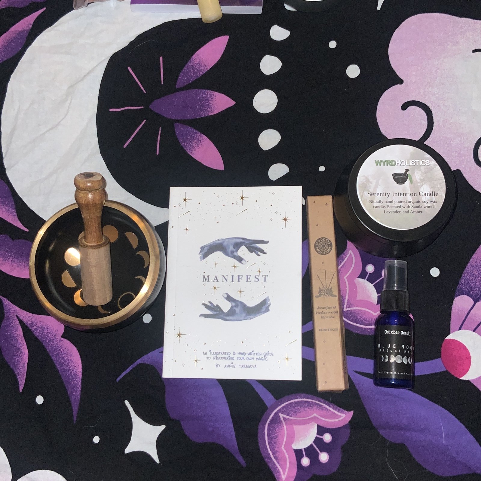 Witchy manifestation supplies