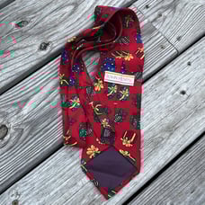 John Henry 100% silk holiday tie