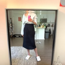 Vince linen skirt