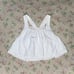 Free People Lainey Cami Top Linen Blend Crop White Ivory S