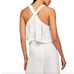 Free People Lainey Cami Top Linen Blend Crop White Ivory S