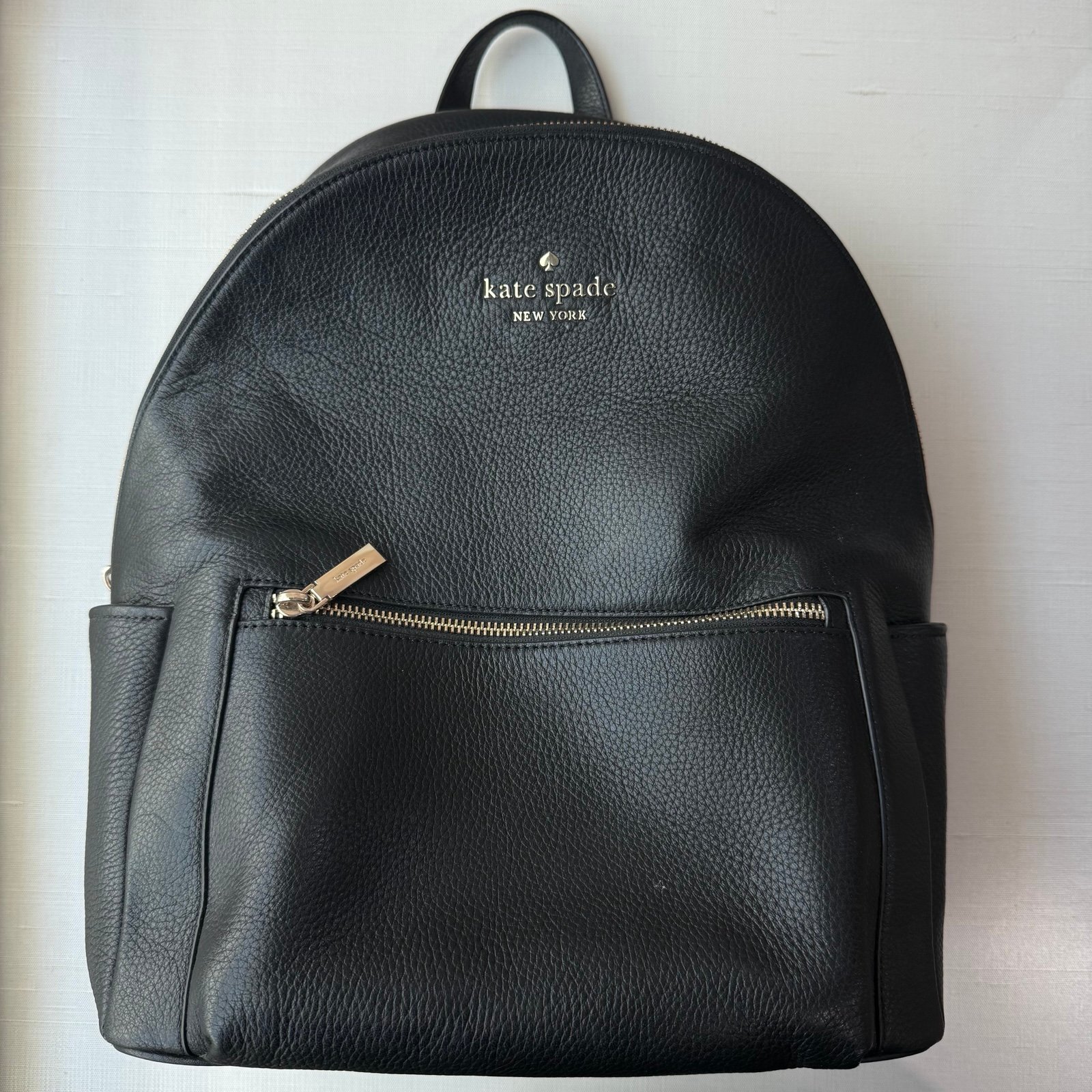 Kate Spade Pebbled Leather Large Backpack in Black