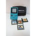 Nintendo GameBoy 1998 Color Teal Handheld Console CGB-001 + 4 games Case WORKS