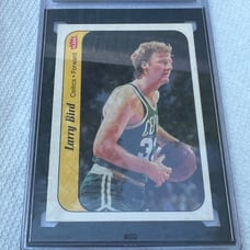 1986 Fleer Stickers Basketball #2 Larry Bird Boston Celtics HOF PSA 6.5 EX-NMT+