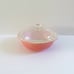 Vintage Pyrex Pink Flamingo White Glass 024 2 Quart Handled Casserole with Lid