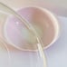 Vintage Pyrex Pink Flamingo White Glass 024 2 Quart Handled Casserole with Lid