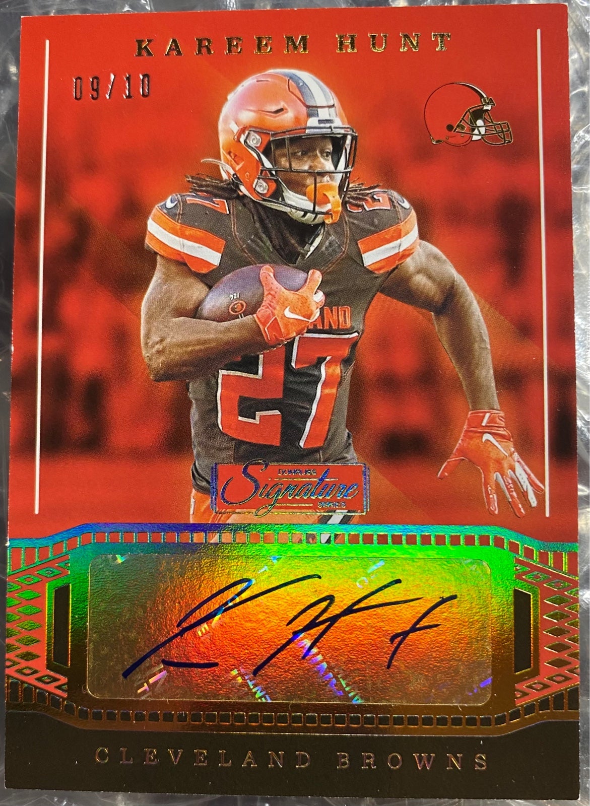 2019 Chronicles Signatures Series Kareem Hunt Auto /10! Cleveland Browns Chiefs