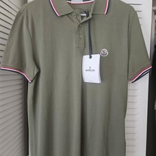 Monclear polo shirt green small new with tag
