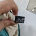 P2 Excellent Condition Hermes Turquoise Canvas Pouch MM
