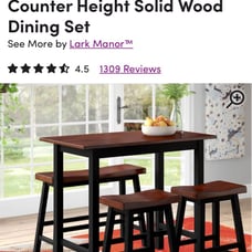 Dining table set