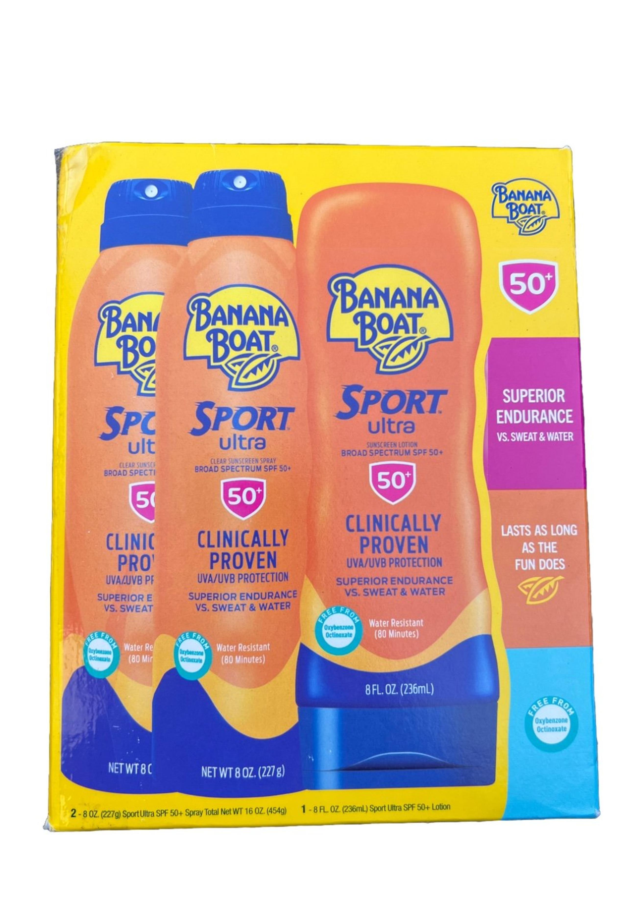 Banana Boat Sport Ultra Performance Sunscreen SPF 50 - Pack of 3 - EXP: 03/2027