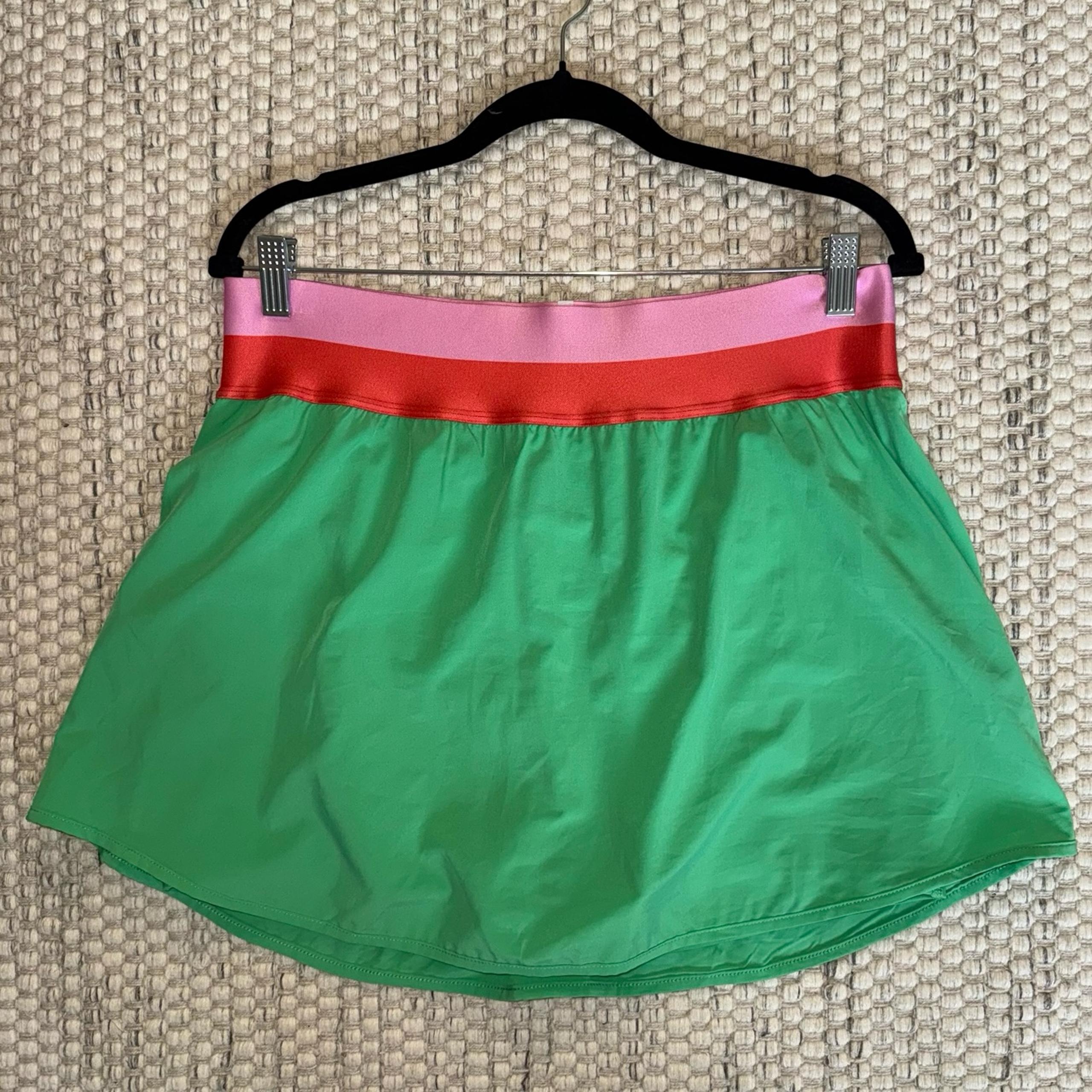 EUC BEACH RIOT Coast Skirt Skort Island Green XL