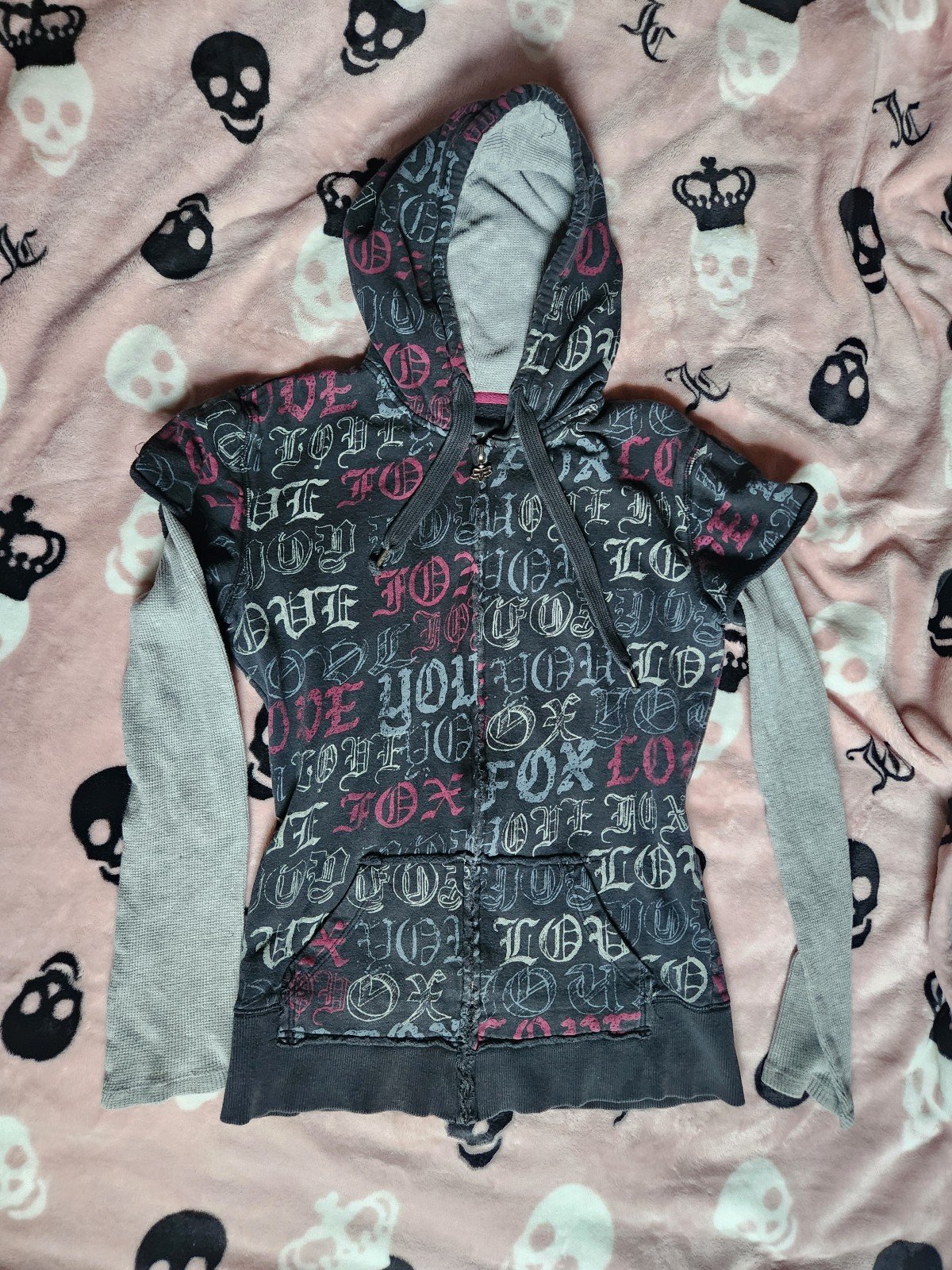 Womens fox hoodie y2k