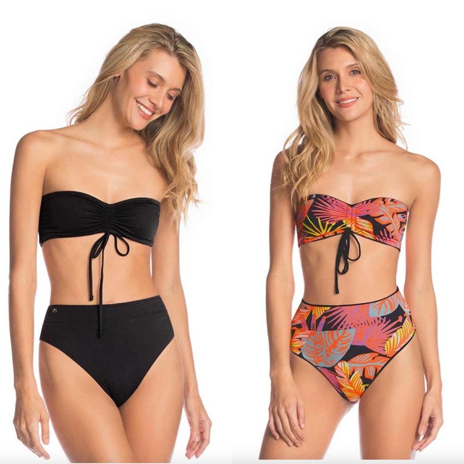 Maaji Swim BLACK ONYX BANDY Bandeau Bikini Top