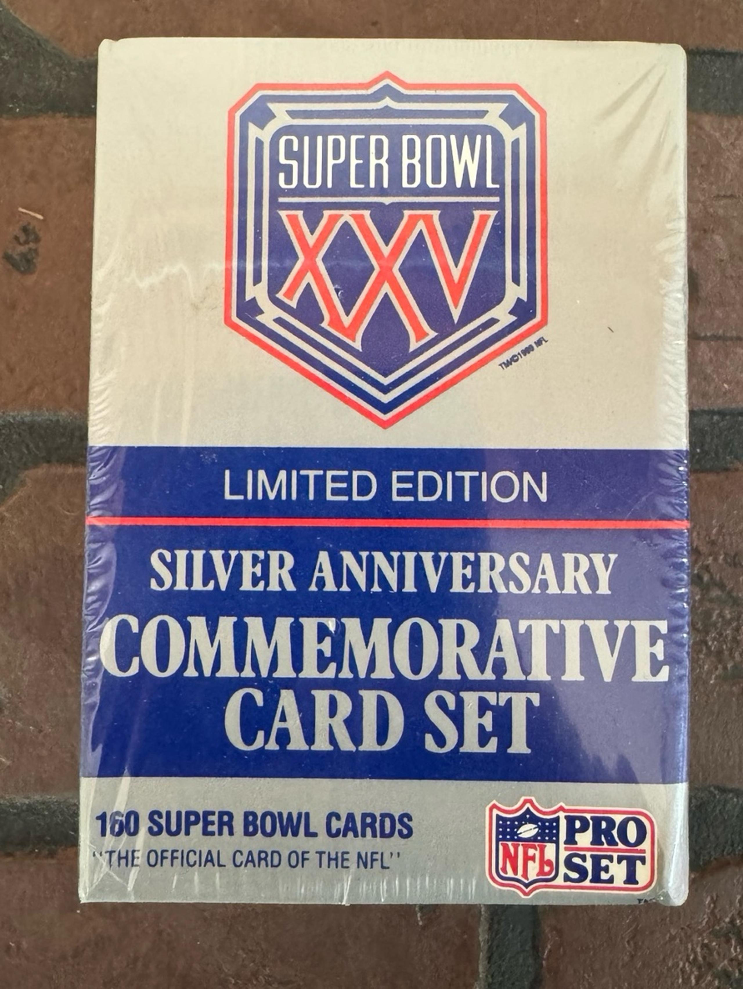 Super Bowl XXV Commemorative Silver Card Set - 1990