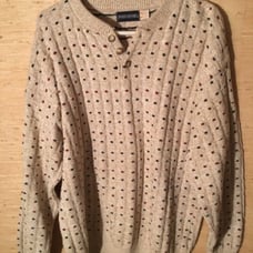 John Henry Cable Knit Multicolor Sweater