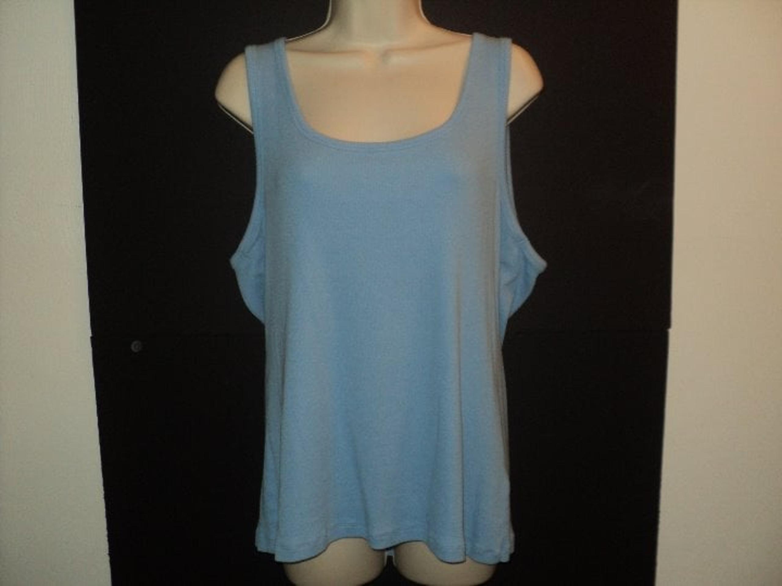 Nicole Miller Plus XXL Tank Top Blue