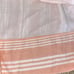 Faherty Isha Organic Linen Dress Peach Stripe Sleeveless MED EUC