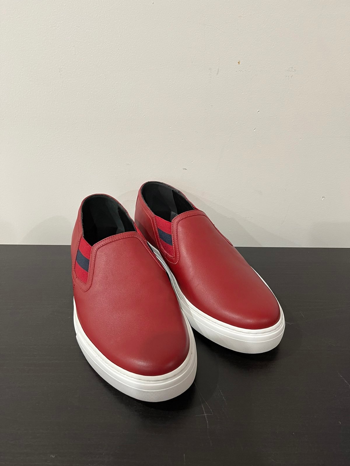Gucci Slip On Leather Sneakers 466872