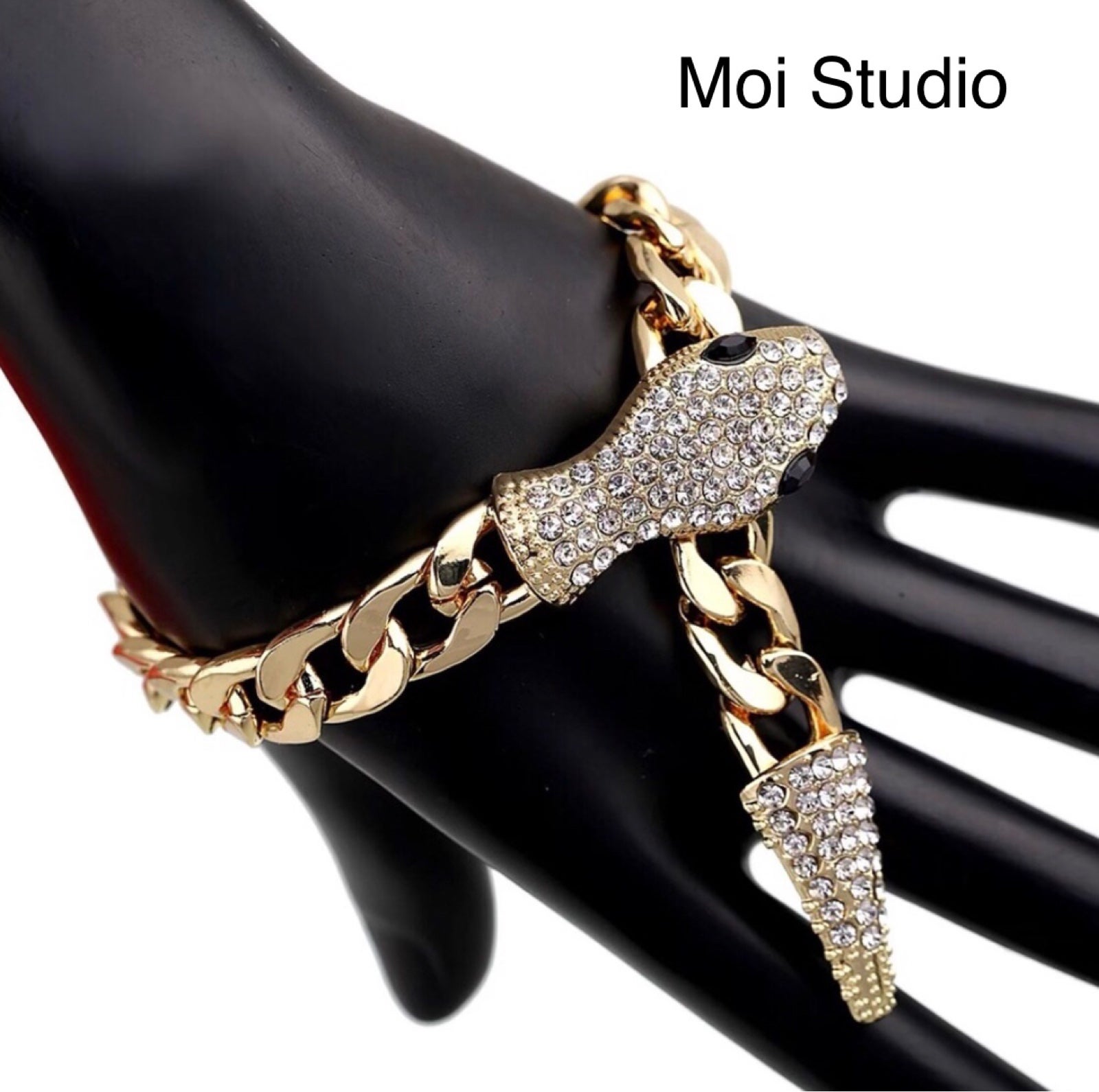 ✨Chunky Snake Cuban Lariat Bracelet✨