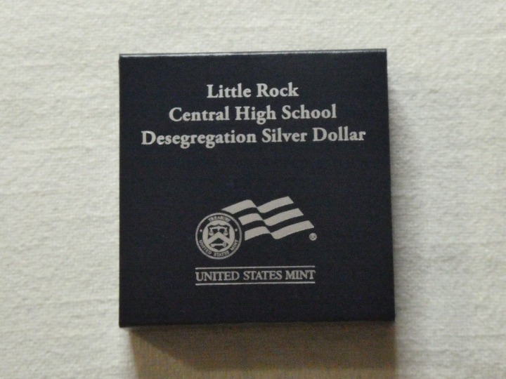 2007-P Little Rock High School Desegregation Proof Silver Dollar Coin