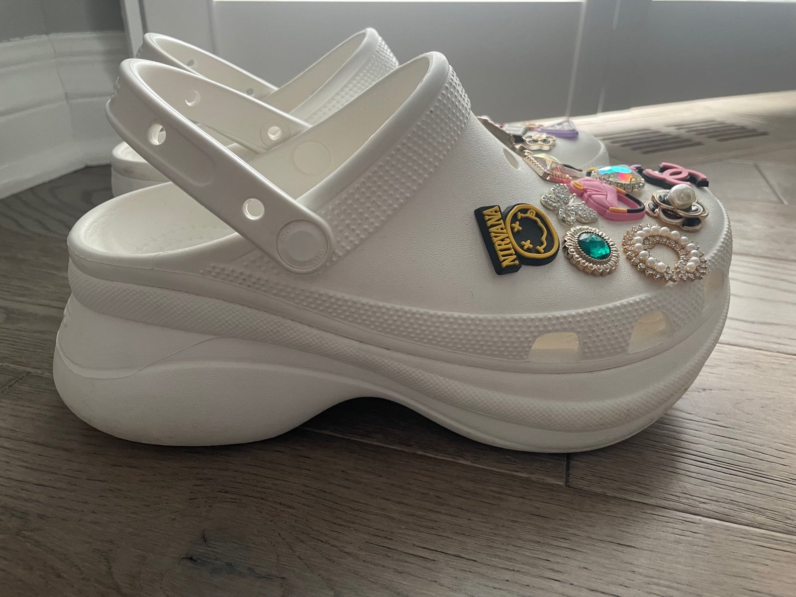 Crocs platform shoes