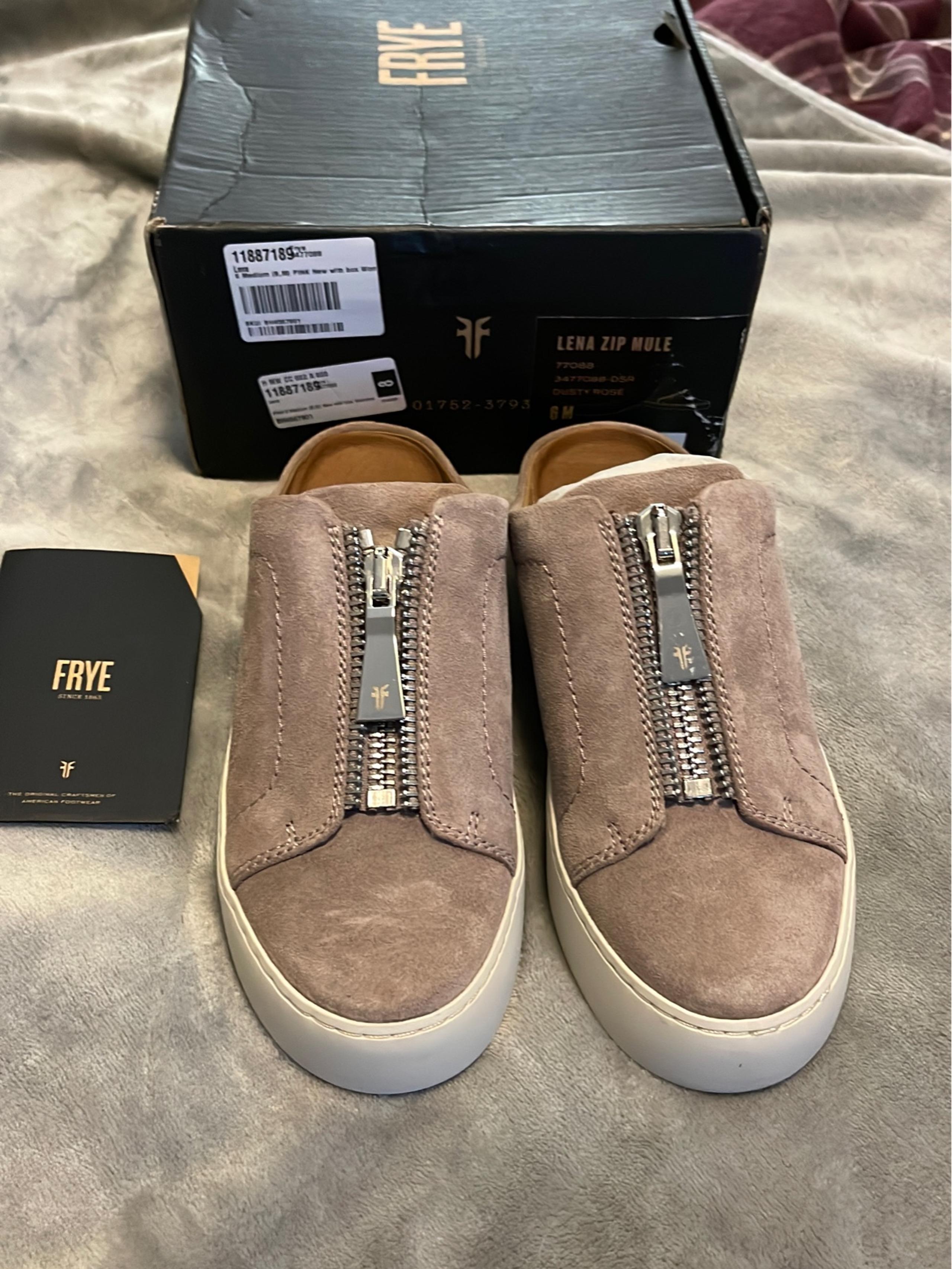 Frye Lena zip mule women size 6