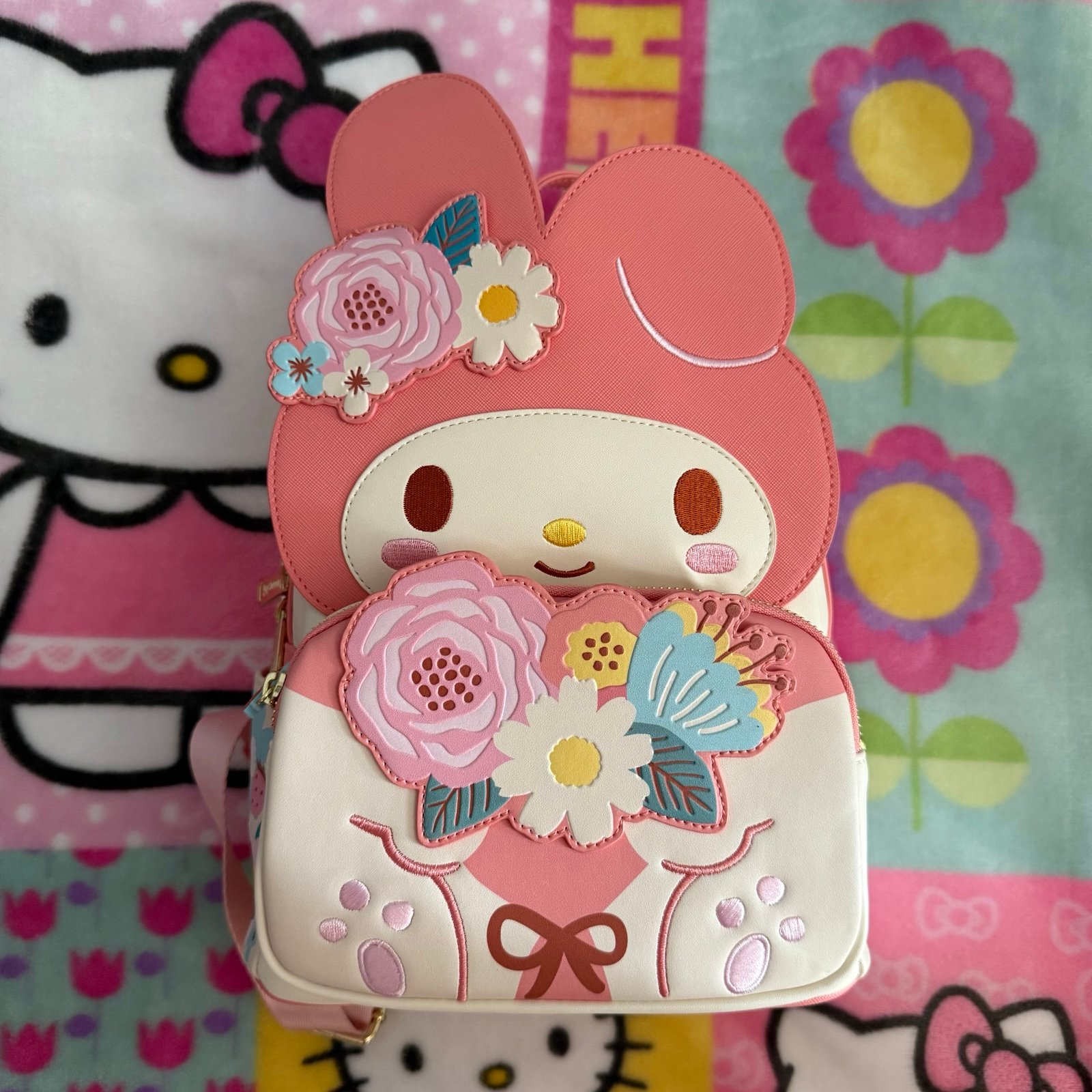 My Melody Floral Loungefly Backpack