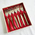 Antique German Kleeblatt Rose 1959 Vintage Spoons and Forks Set, Rose Versilbert