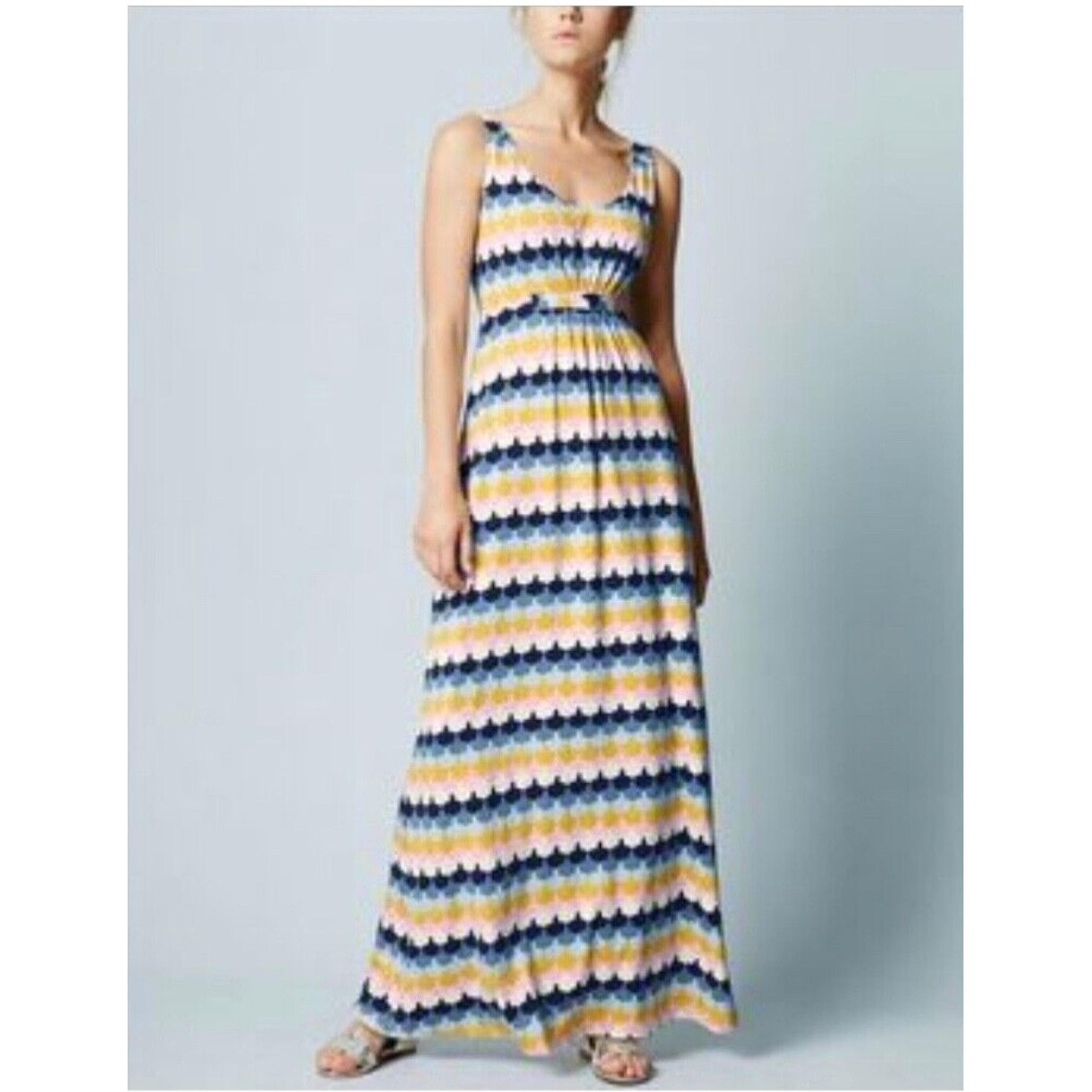 Boden Women's Scallop Maxi Dress Sleeveless Casual Summer Dress 2 Petite XS