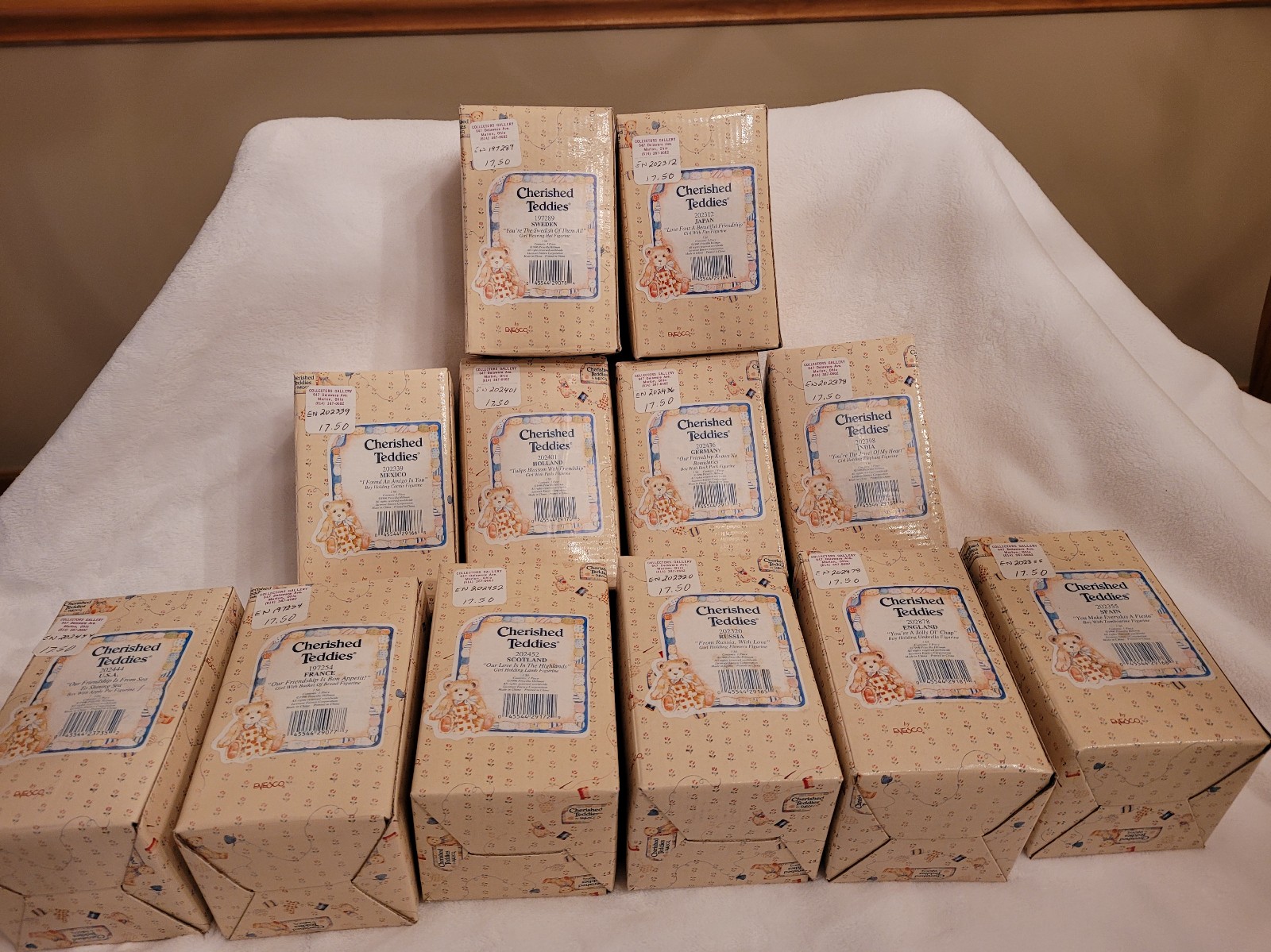 Reserved for Kim: 12 Around the World Cherished Teddies
