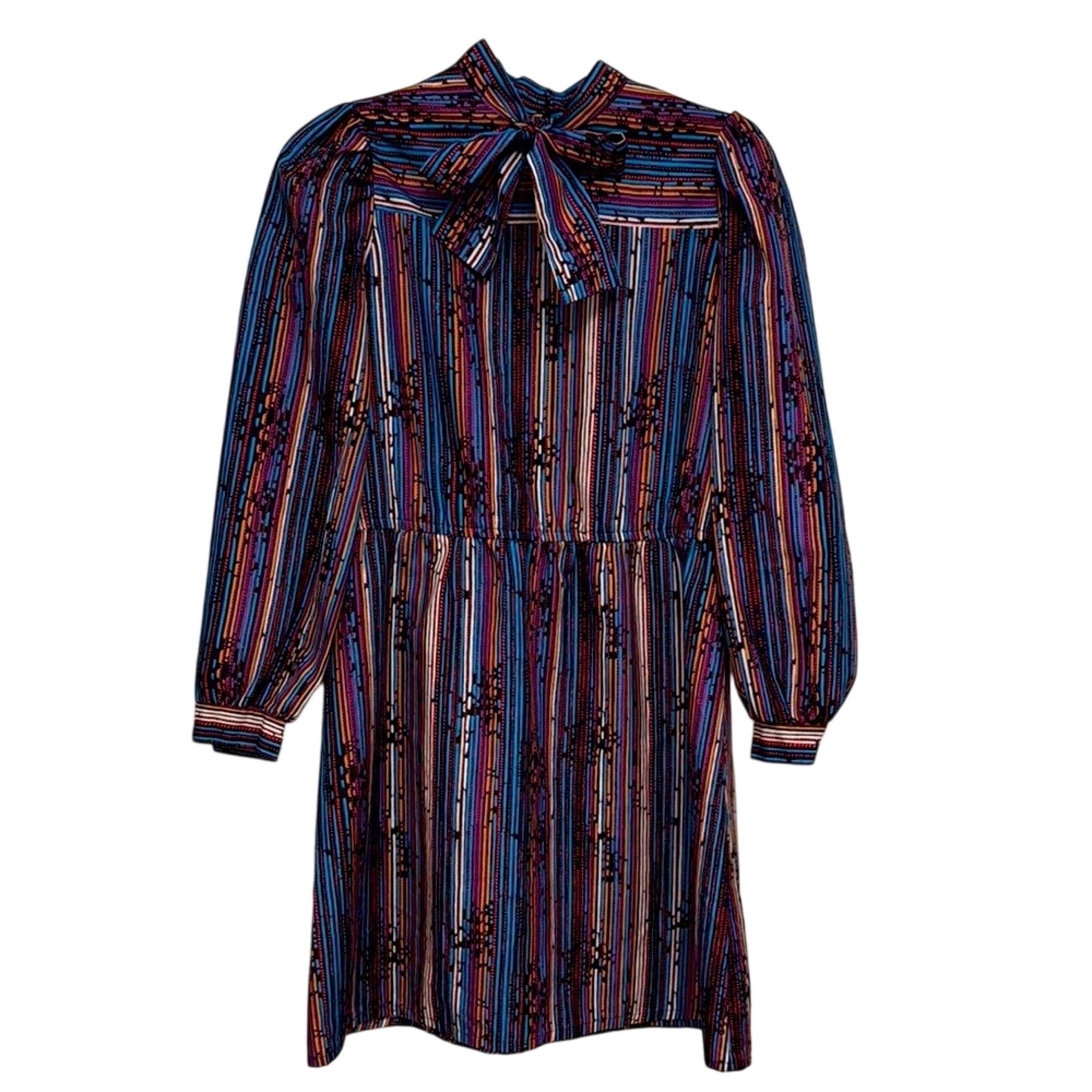 Striped Multicolor Vintage Dress
