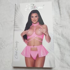 Exposed pink Club Candy lingerie set