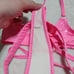 Exposed pink Club Candy lingerie set