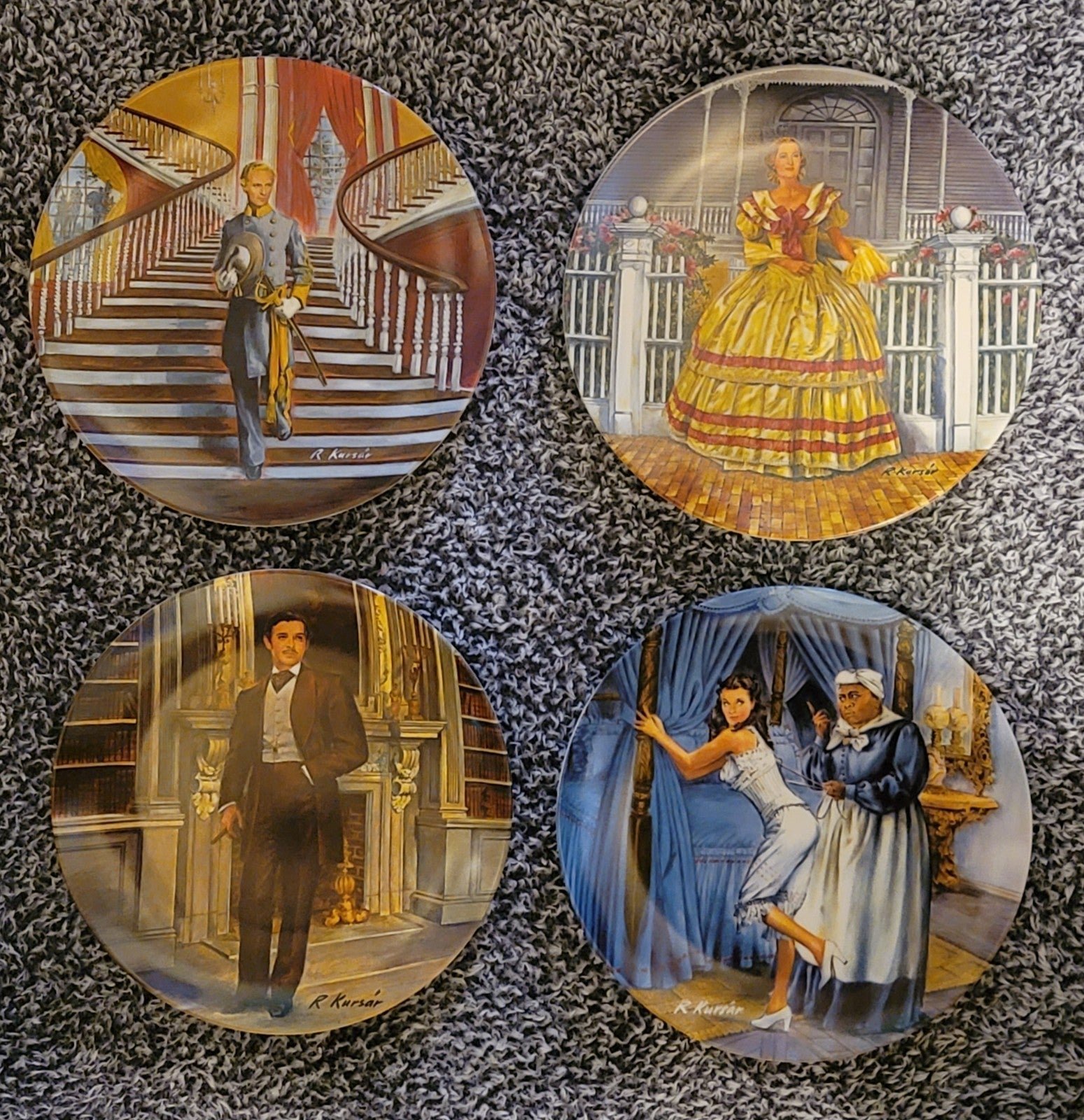 Knowles Gone With The Wind Set of 4 Collector's Plates