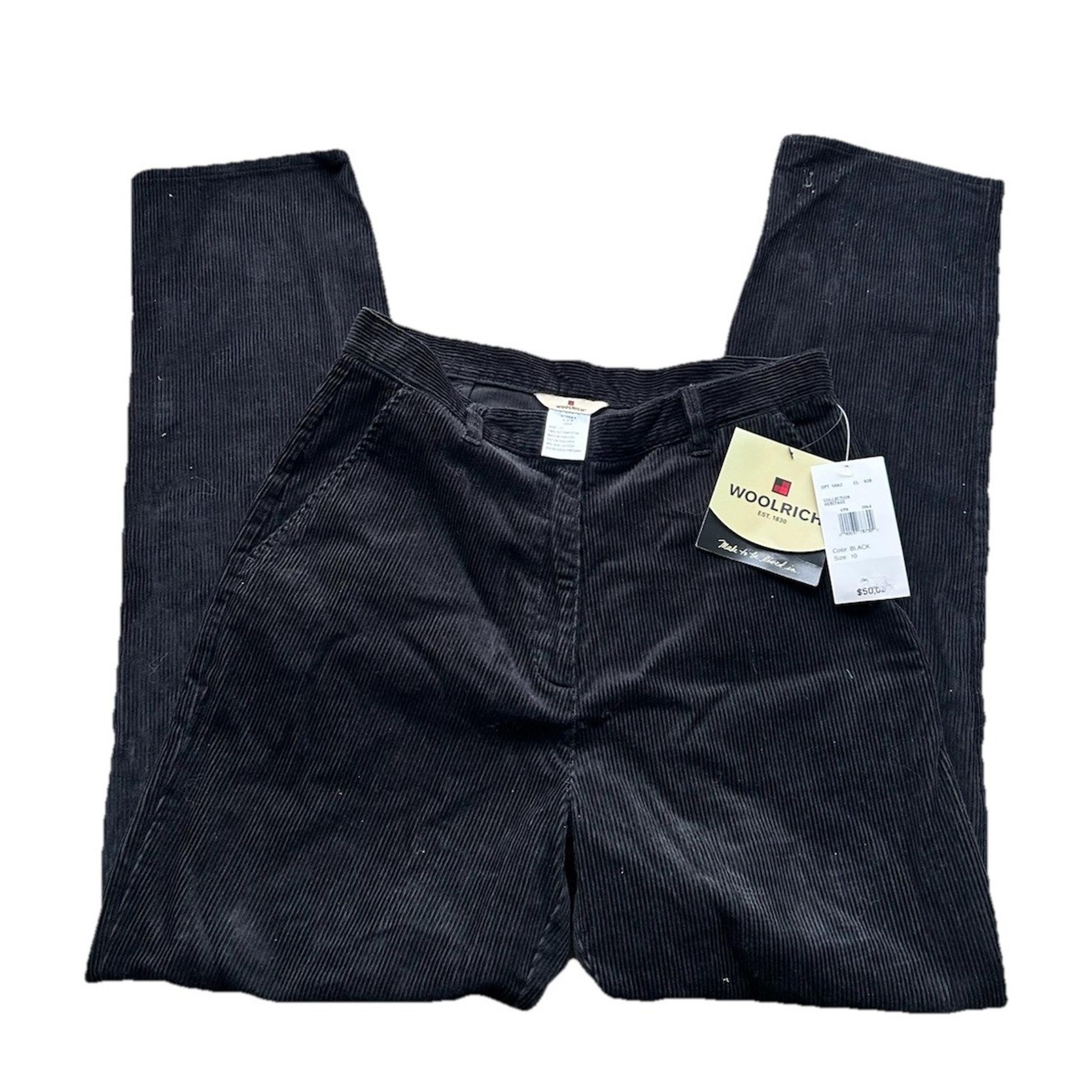 NWT WoolRich women's size 10 corduroy pants black Brand New