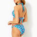 Lilly Pulitzer Amalfi blue sound the sirens Tosby top Kaylen bottoms bikini set
